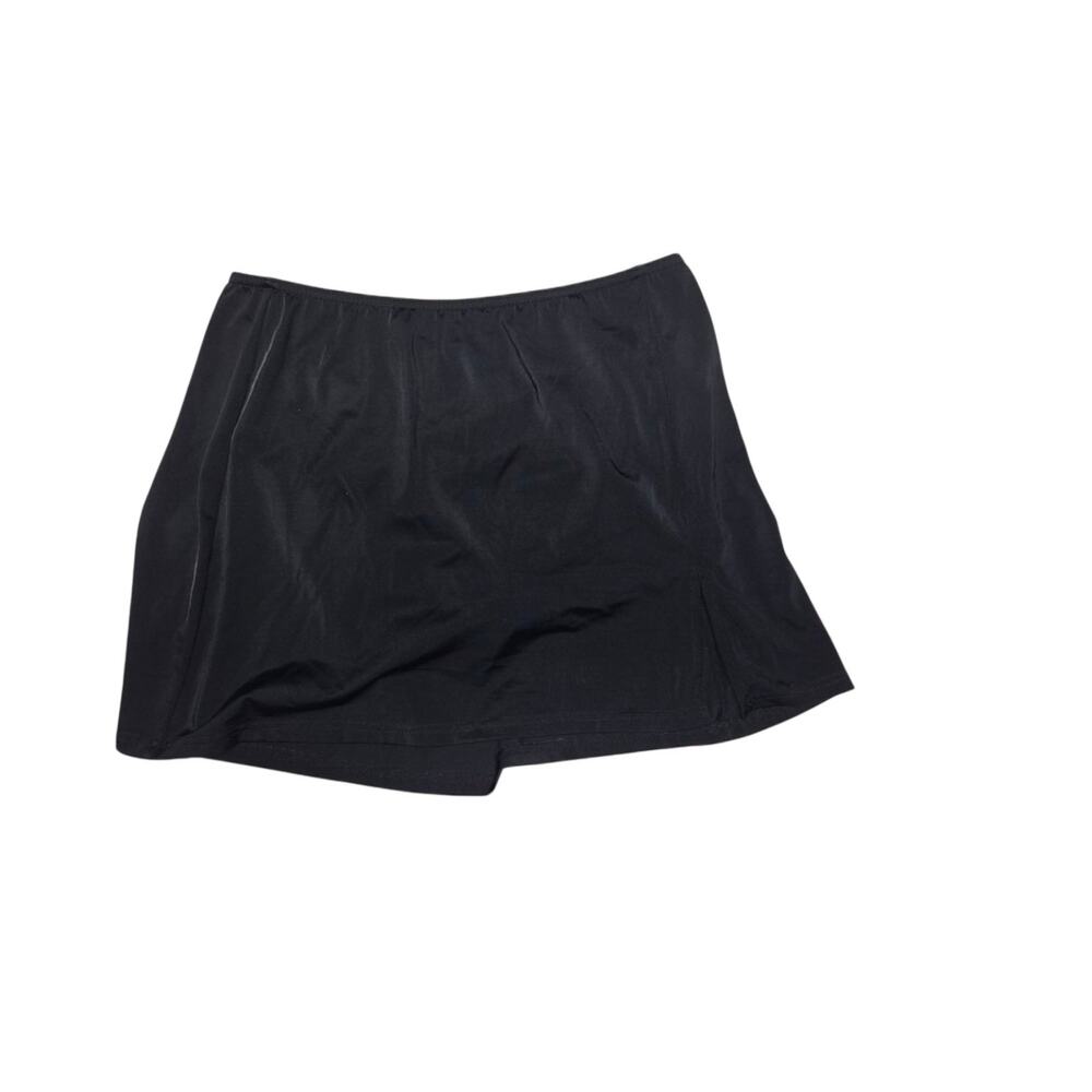 A Shore Fit Black Swim Skirt Plus Size 16 Chlorine Resistant Swimwear Bottom